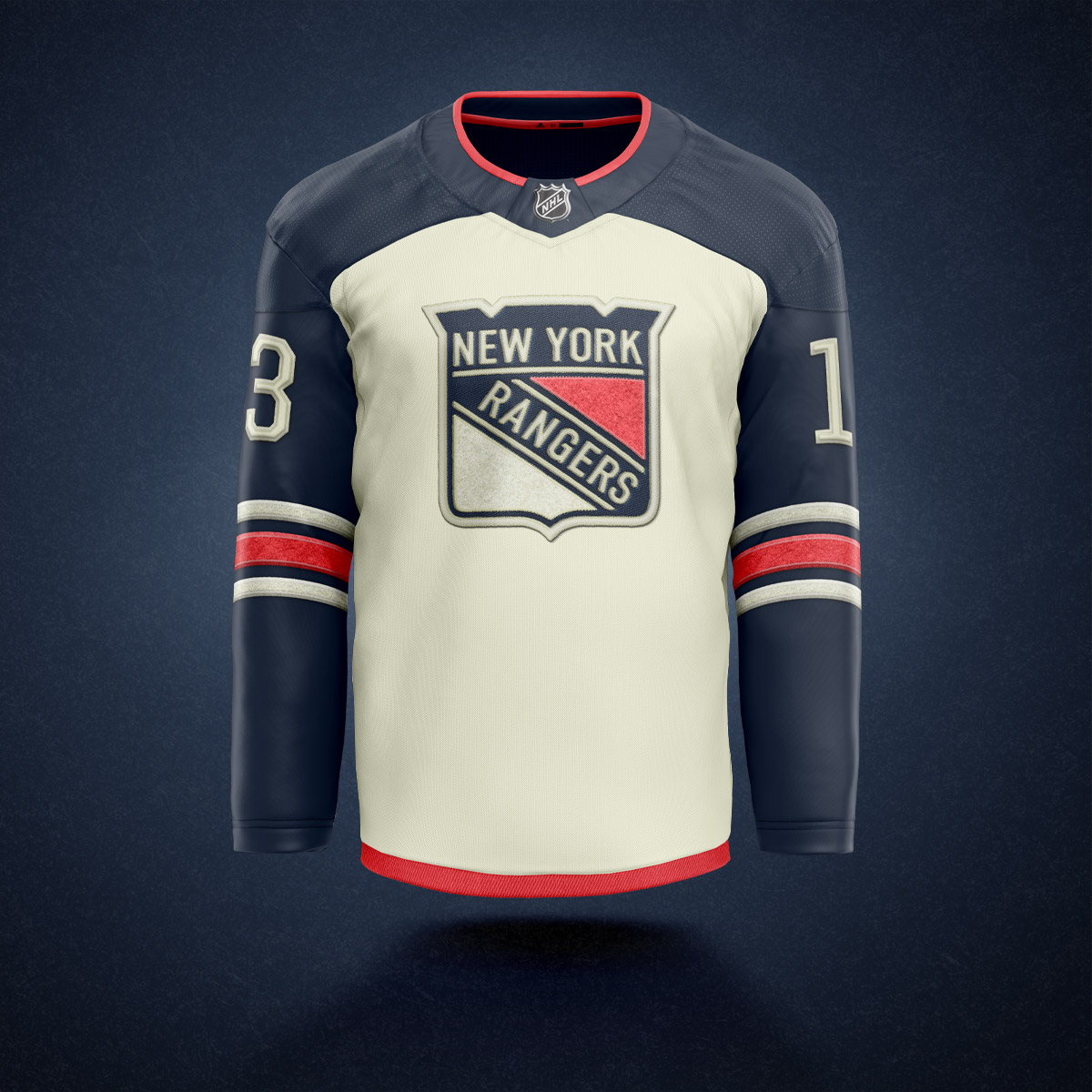 NYR jersey concept front view