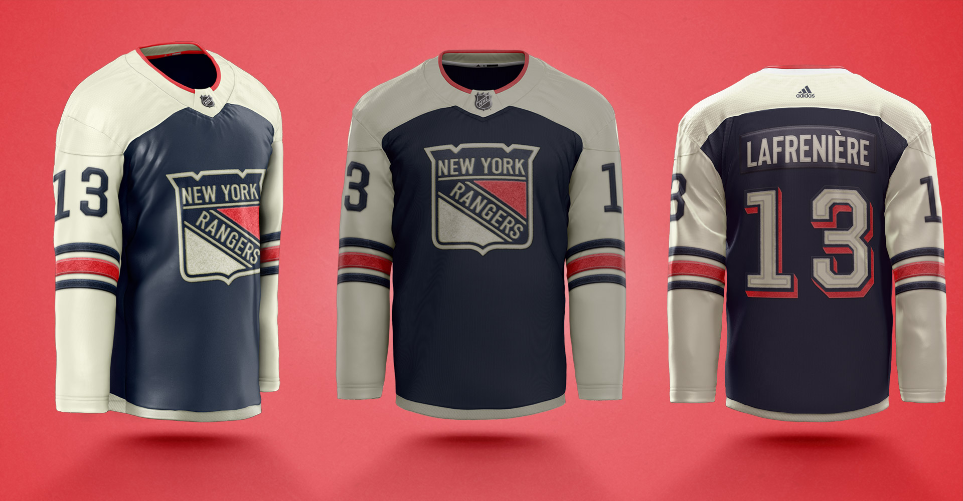 mockup of front right and back jersey views