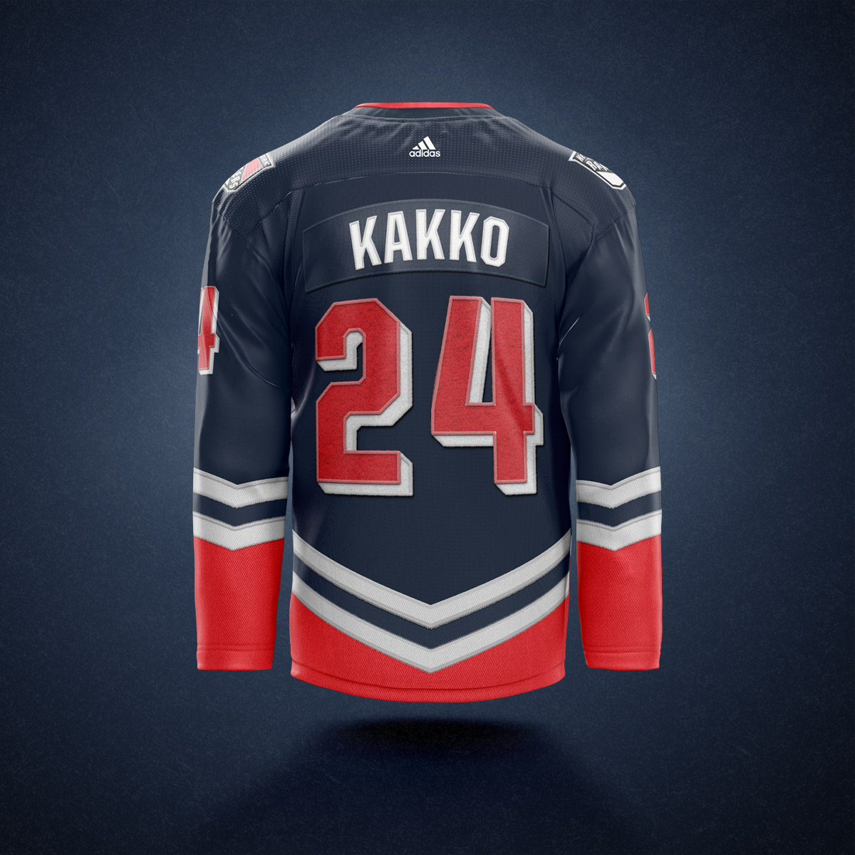 NYR jersey concept back view