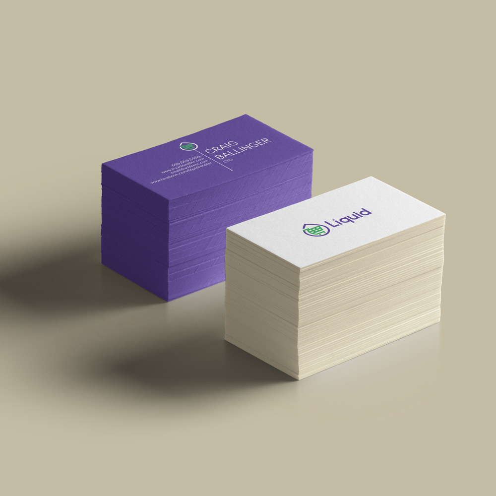 mockup of branded business cards