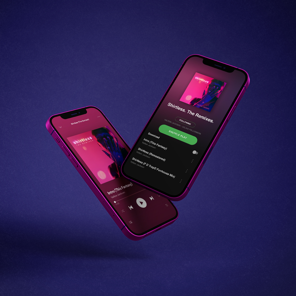 mockup of spotify album art